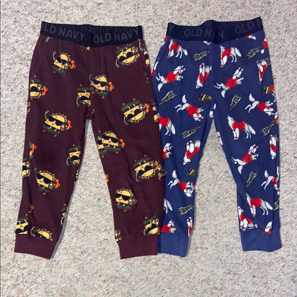 Old Navy Kids Pajama Pants Set - Maroon and Navy